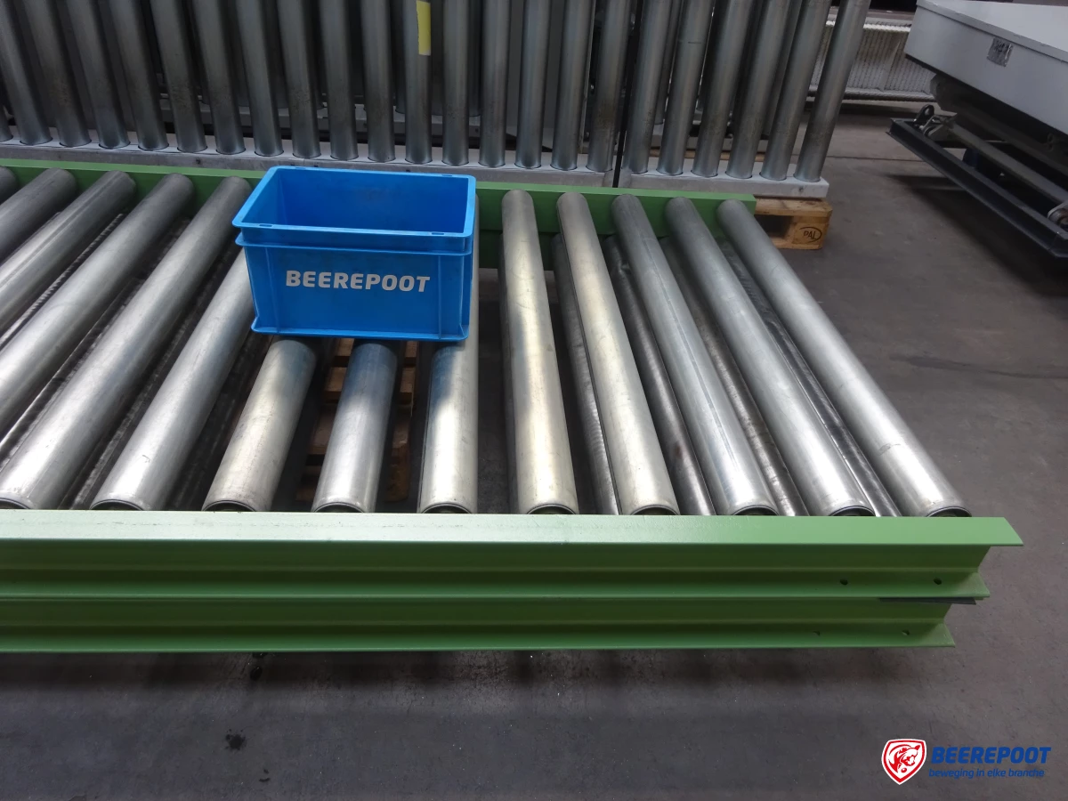 2x rollenbaan: 3000 x 1250 mm